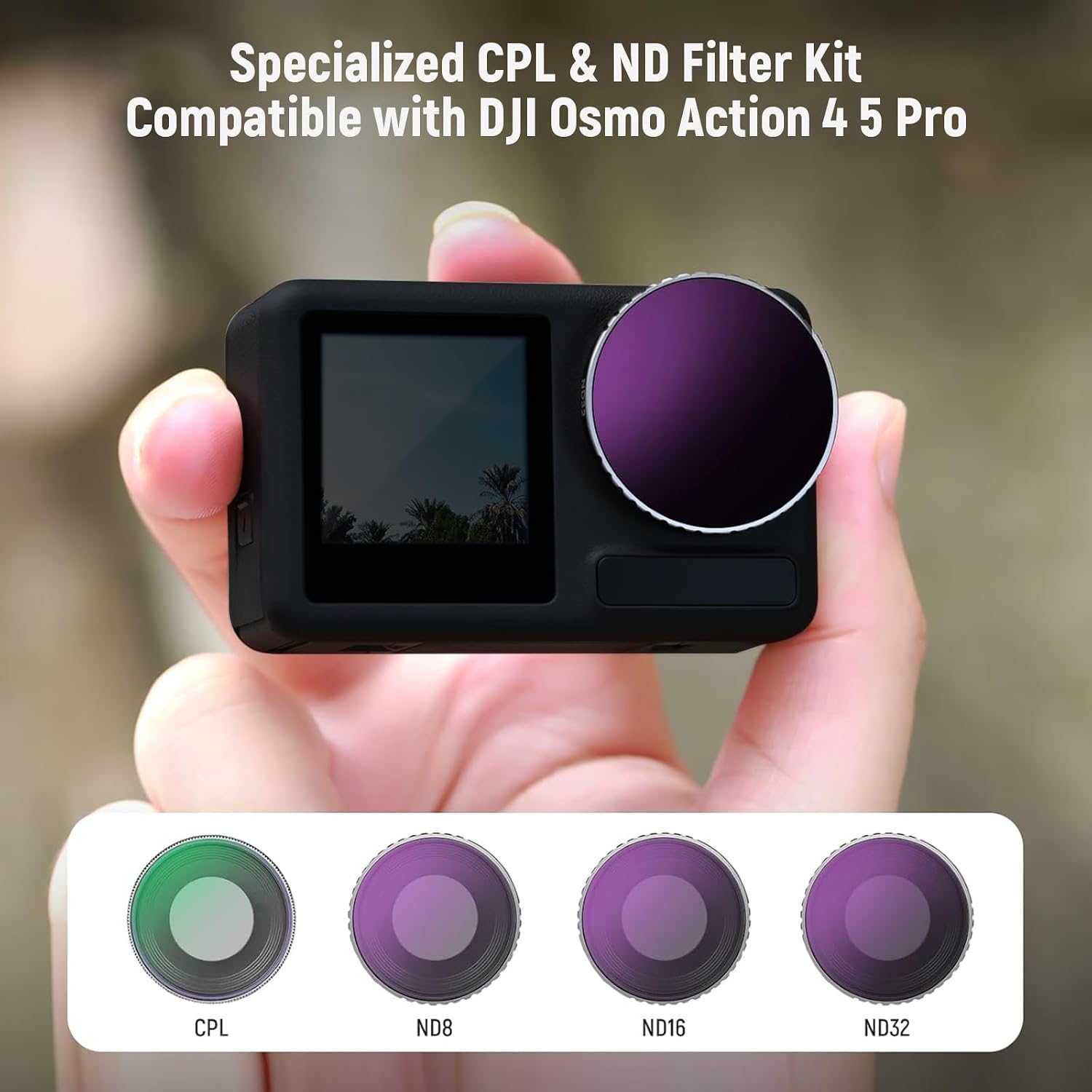 Detalle de Neewer CPL ND filter set 4 pack