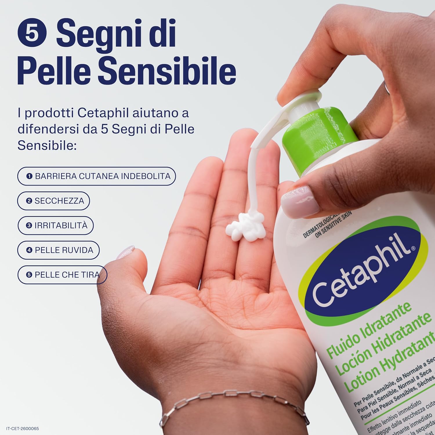 Detalle de Cetaphil fuktgivande lotion för ansikte och kropp, parfymfri, 237 ml