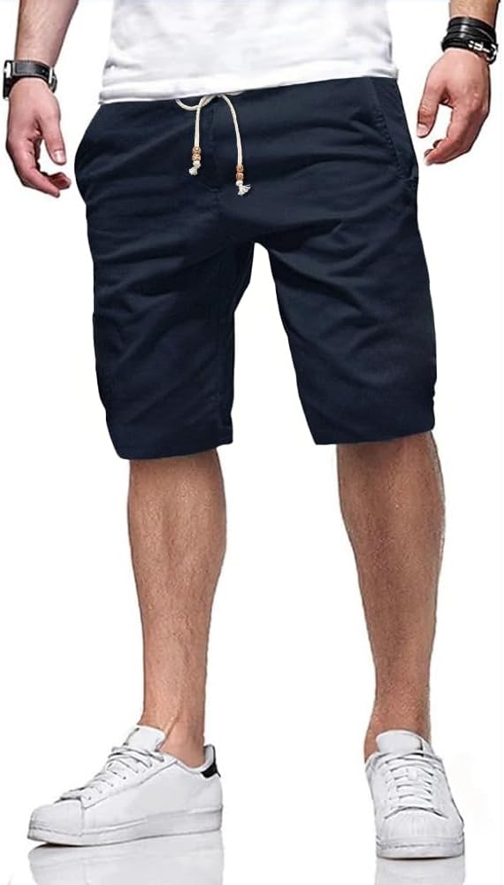 Detalle de Tansozer Mens Summer Casual Shorts with Pockets Elasticated Waist
