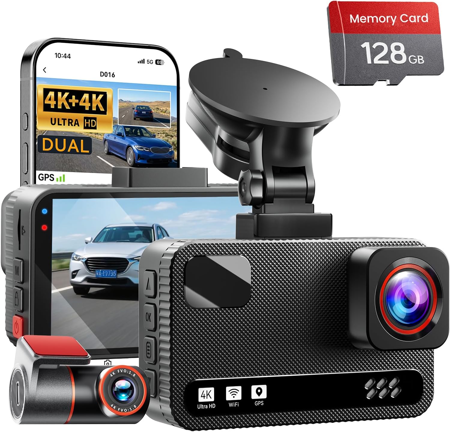 Detalle de Dual Dash Cam 4K+4K