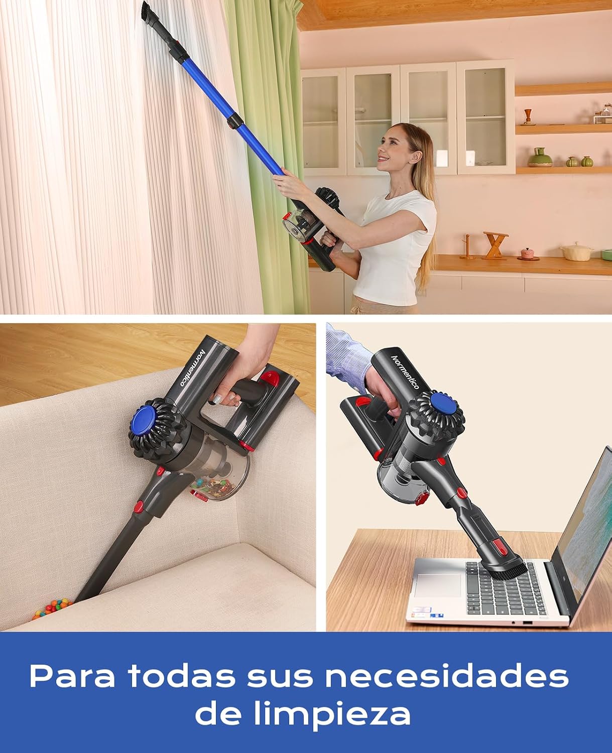 Thumbnail 6 de Ivormentico Aspiradora sin Cable 40KPA, 50Mins, Potente y Versátil 🧹