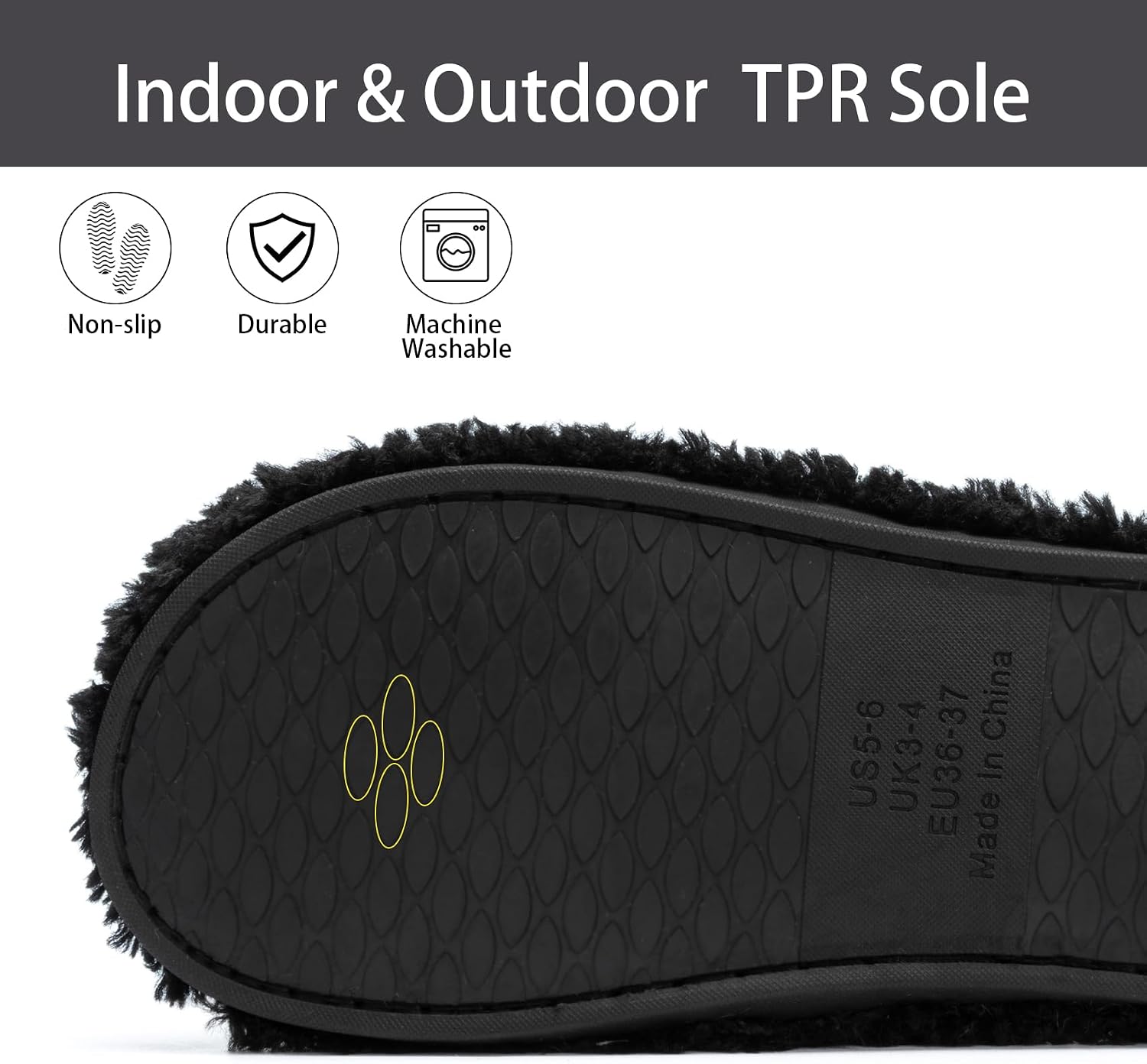 Detalle 2 de GOEWY Open-Toe Slippers with Memory Foam