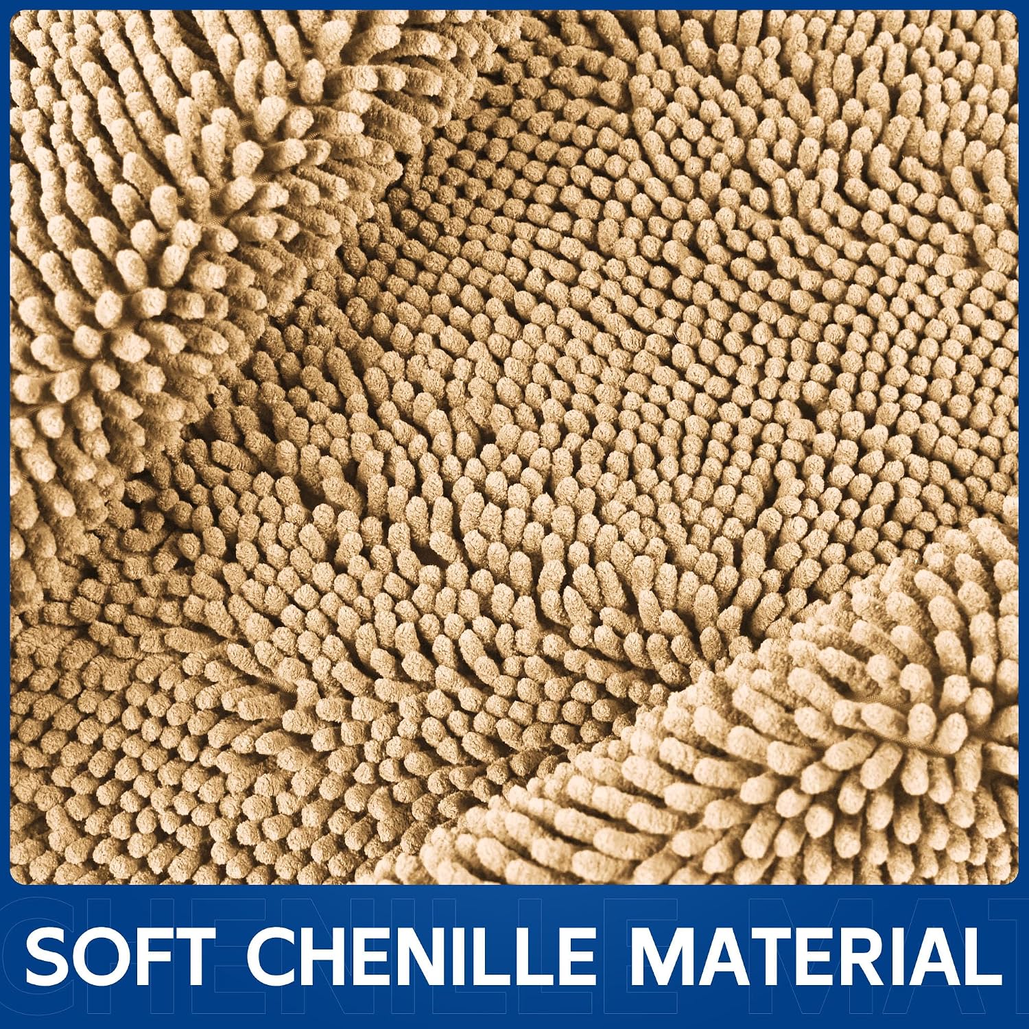 Detalle de Naturei Chenille Front Door Mat 72" x 36