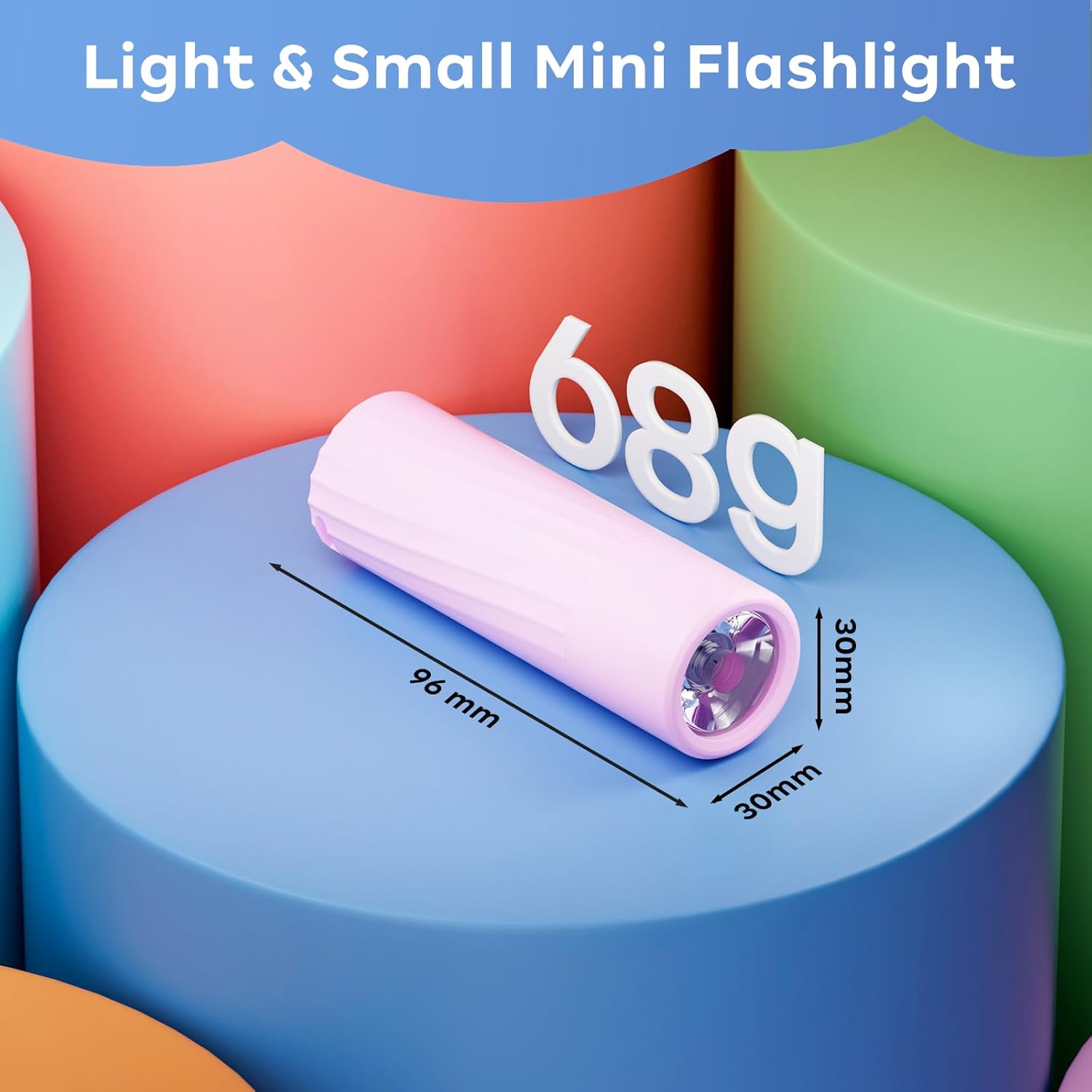 Thumbnail 4 de GEARLITE battery powered LED torch 6-pack (mini, colourful) for camping, hiking and emergencies