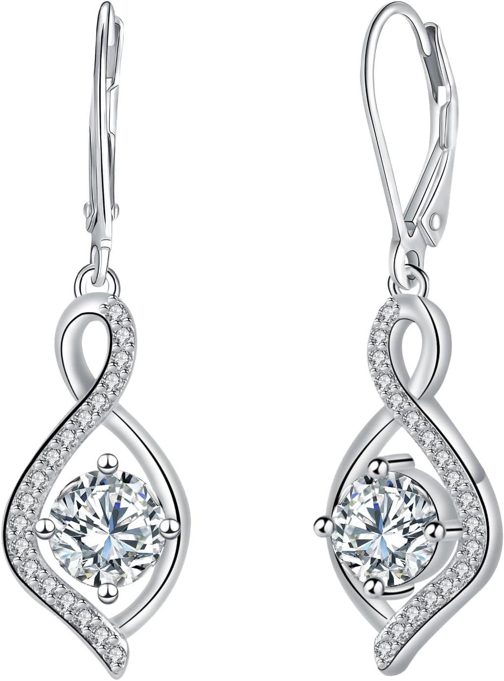 Detalle de Micory Femme boucles d’oreilles argent 925