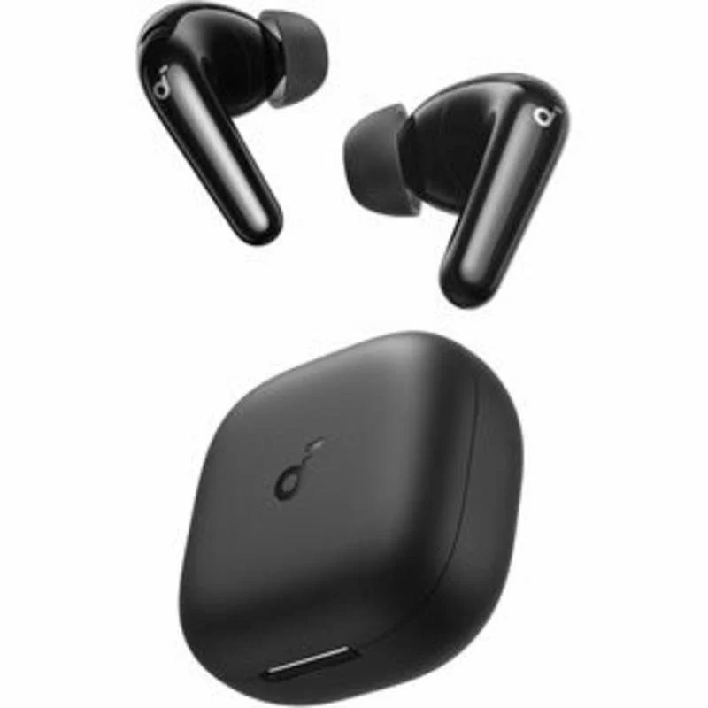 Detalle de Auriculares Soundcore R60I NC: ANC, modo transparencia y resistencia IP55 en negro