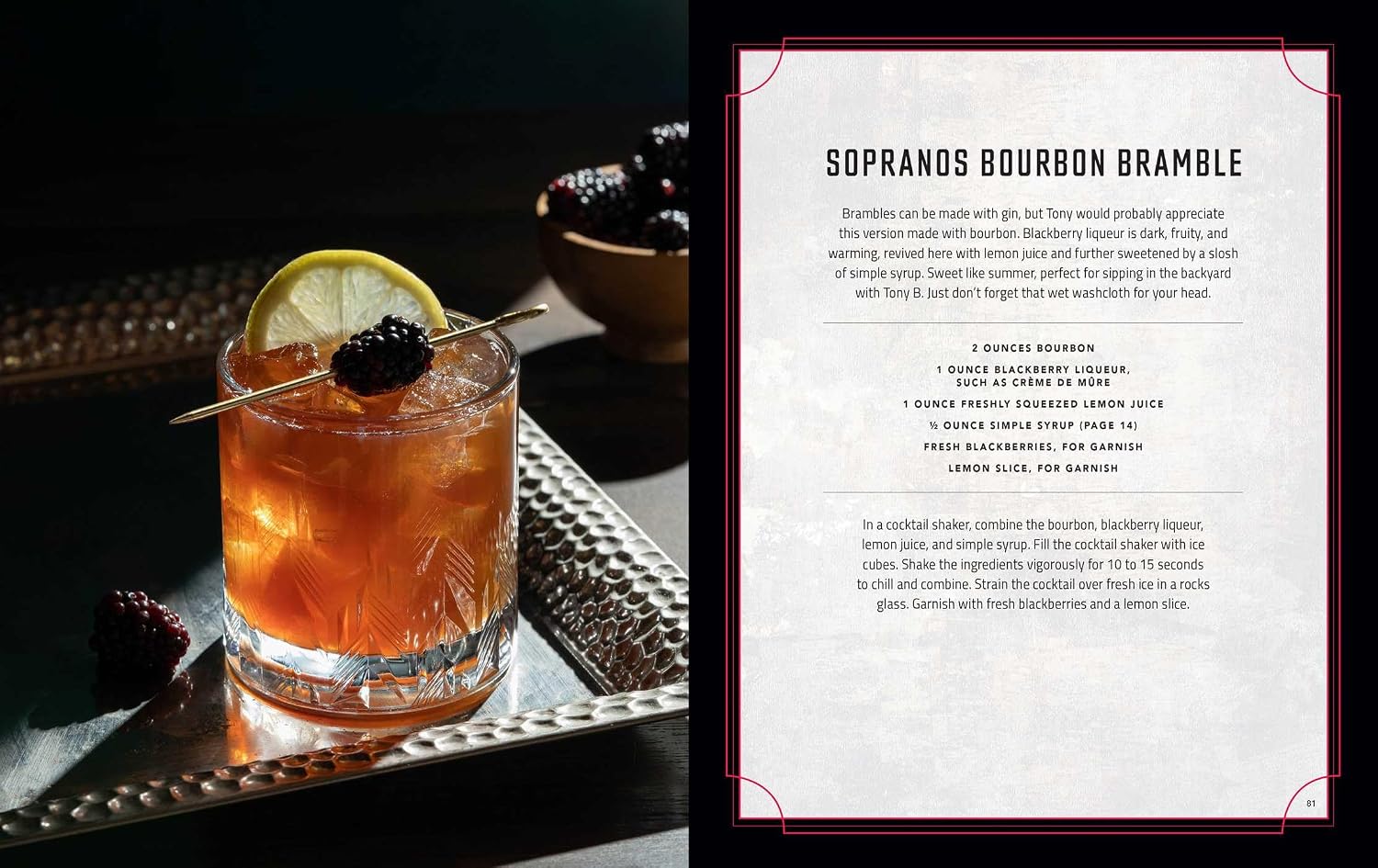 Thumbnail 4 de The Sopranos: The Official Cocktail Book, a TV-themed cocktail recipe book