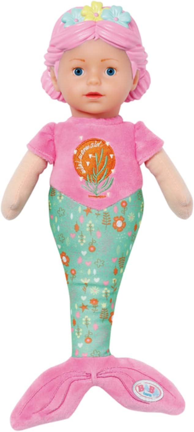 Detalle de BABY born Meerjungfrau for babies – waschbare Stoffpuppe, 33 cm, weicher Vinylkopf von Zapf Creation