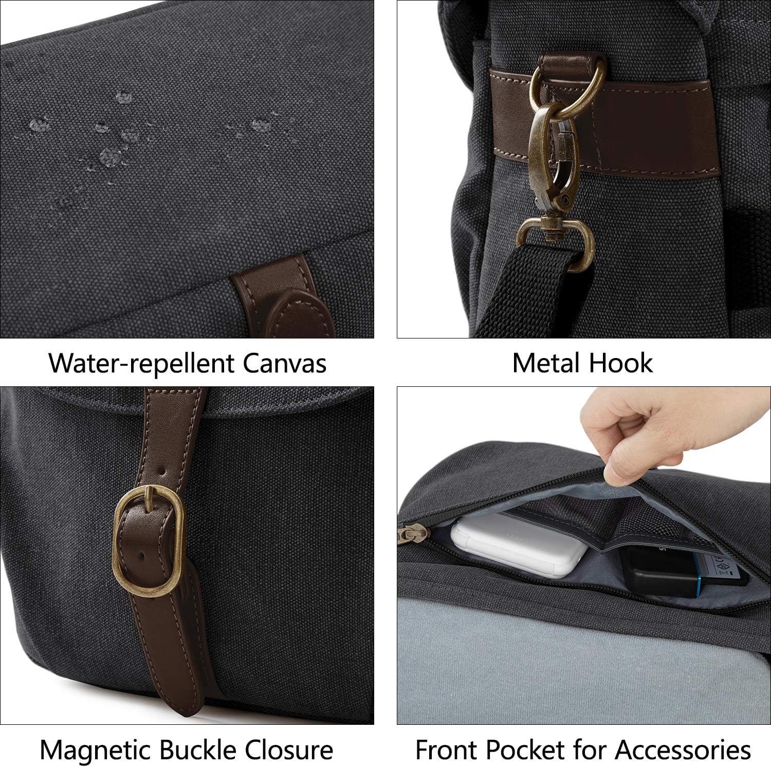 Thumbnail 4 de bagsmart Canvas Camera Bag: Compact, Protected, and Practical for Day Trips