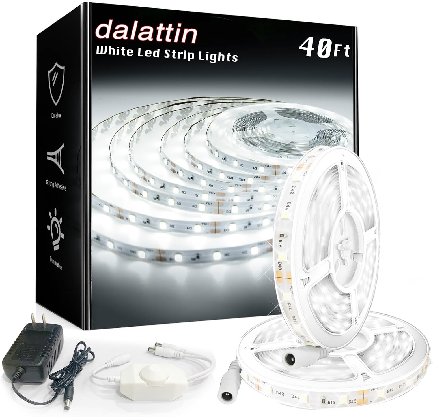 Detalle de Dalattin LED Strip Lights, 40 ft