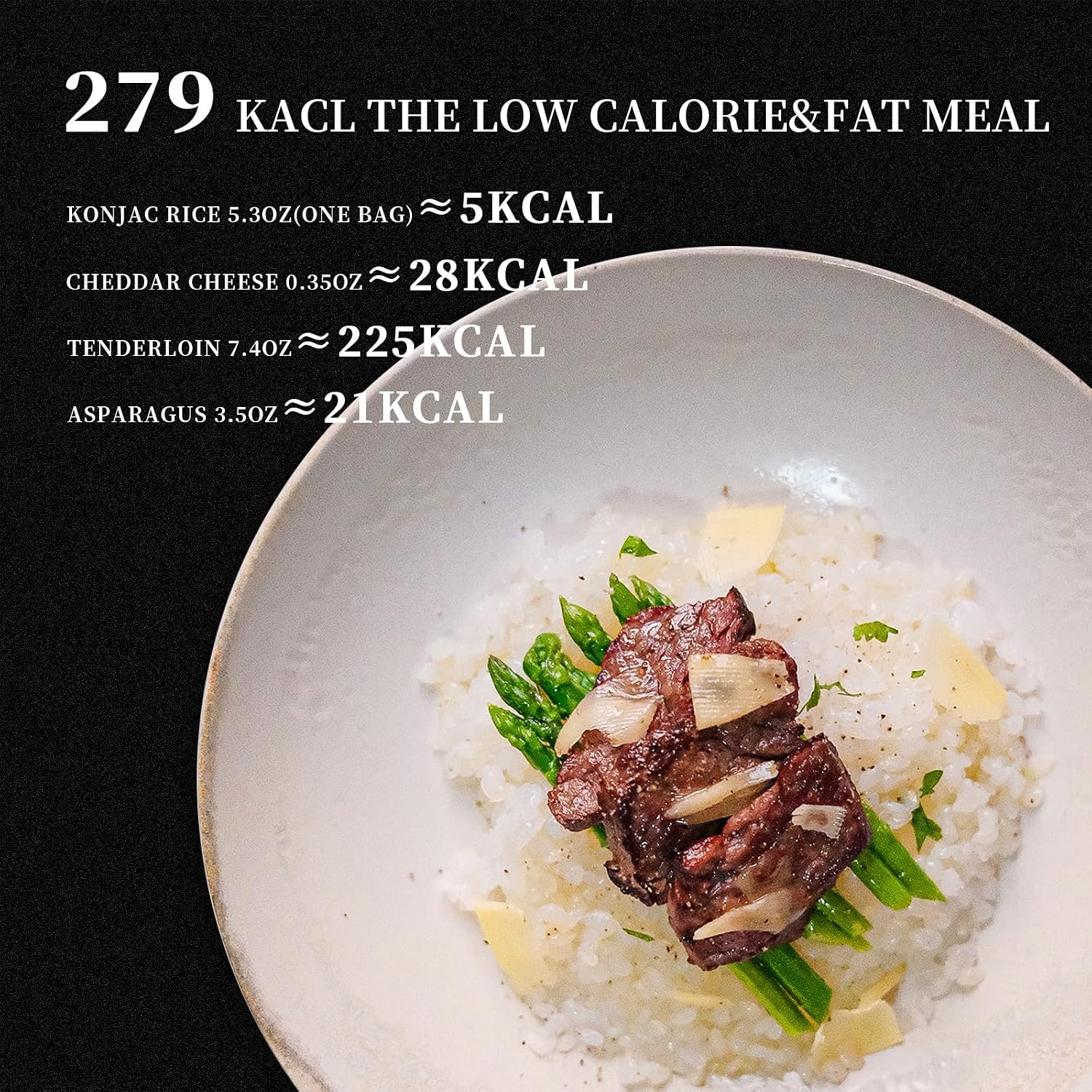 Detalle de YUHO Shirataki Konjac Rice (8 x 150 g) – Gluten-Free Vegan Rice Substitute
