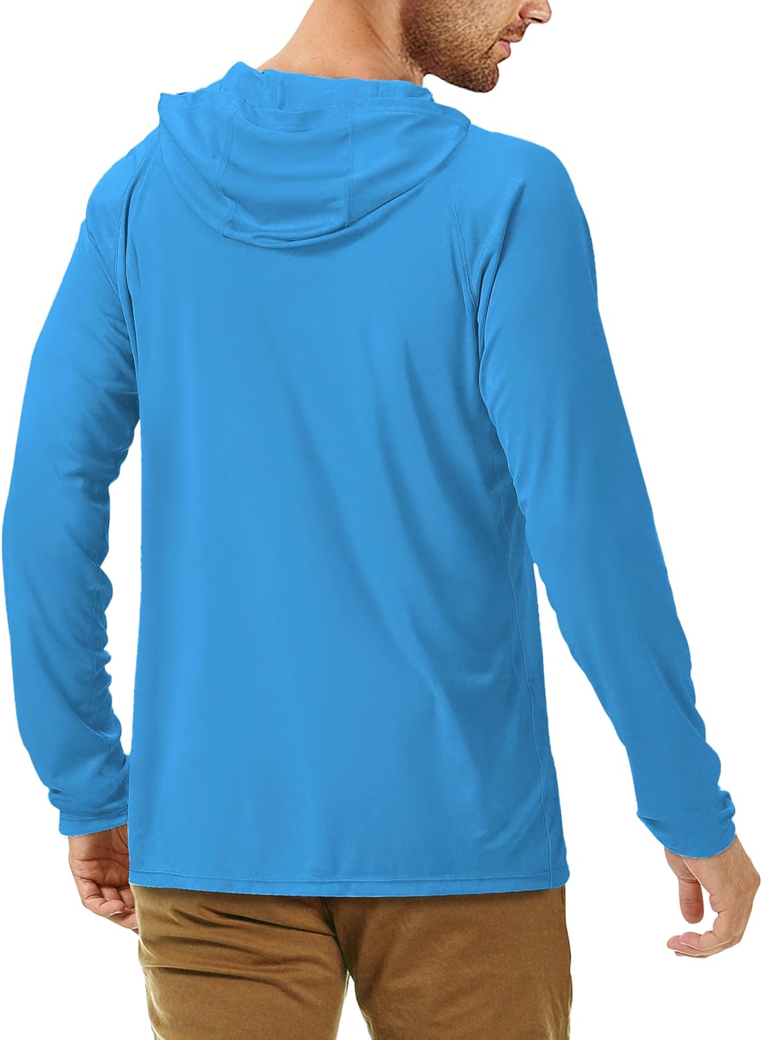 Detalle 2 de Roadbox Men's Sun Protection Swim Hoodie Long Sleeve: Quick Dry, Lightweight UV Top for Outdoor Sports