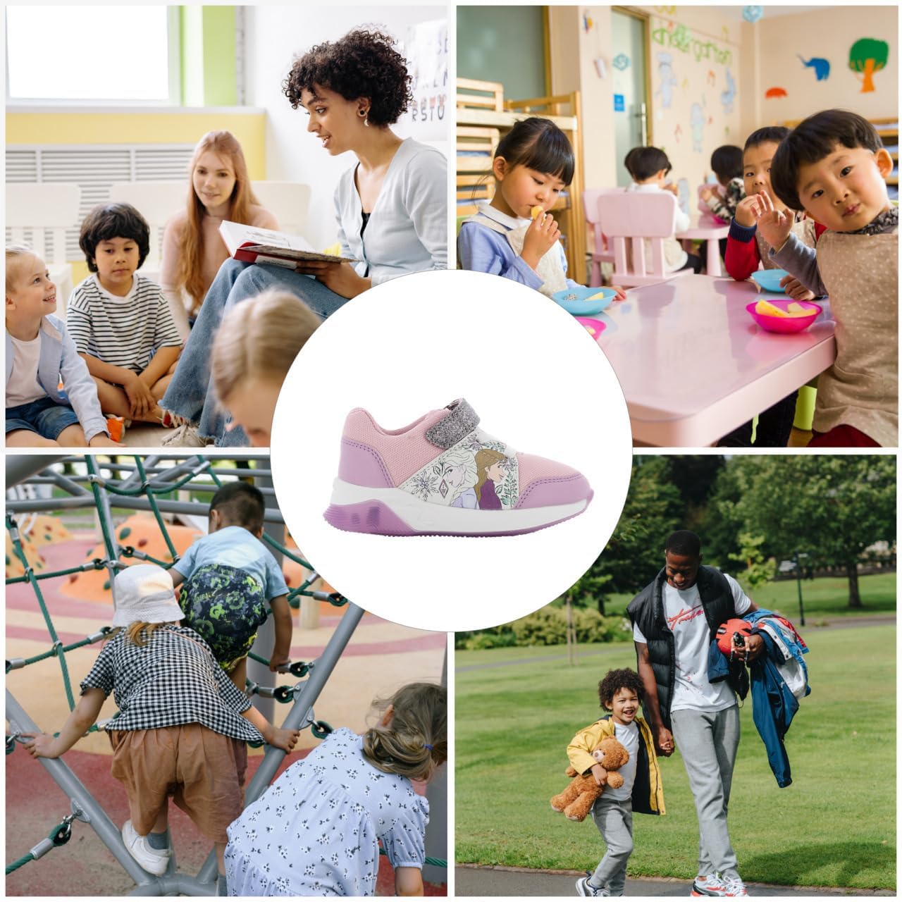 Detalle 2 de Leomil Parent_FR_Sneakers_Girl_LED_All Frozen-sneakers met lichtjes, klittenband en EVA-zool