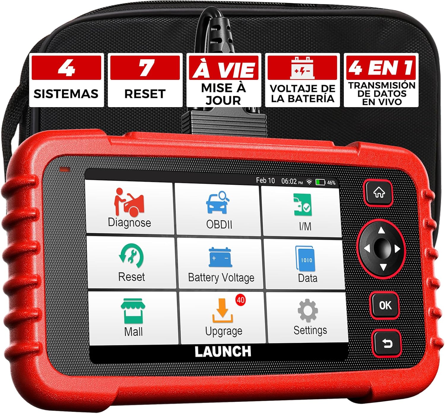 Launch CRP123X V3.0 OBD2 Diagnóstico Multimarcas