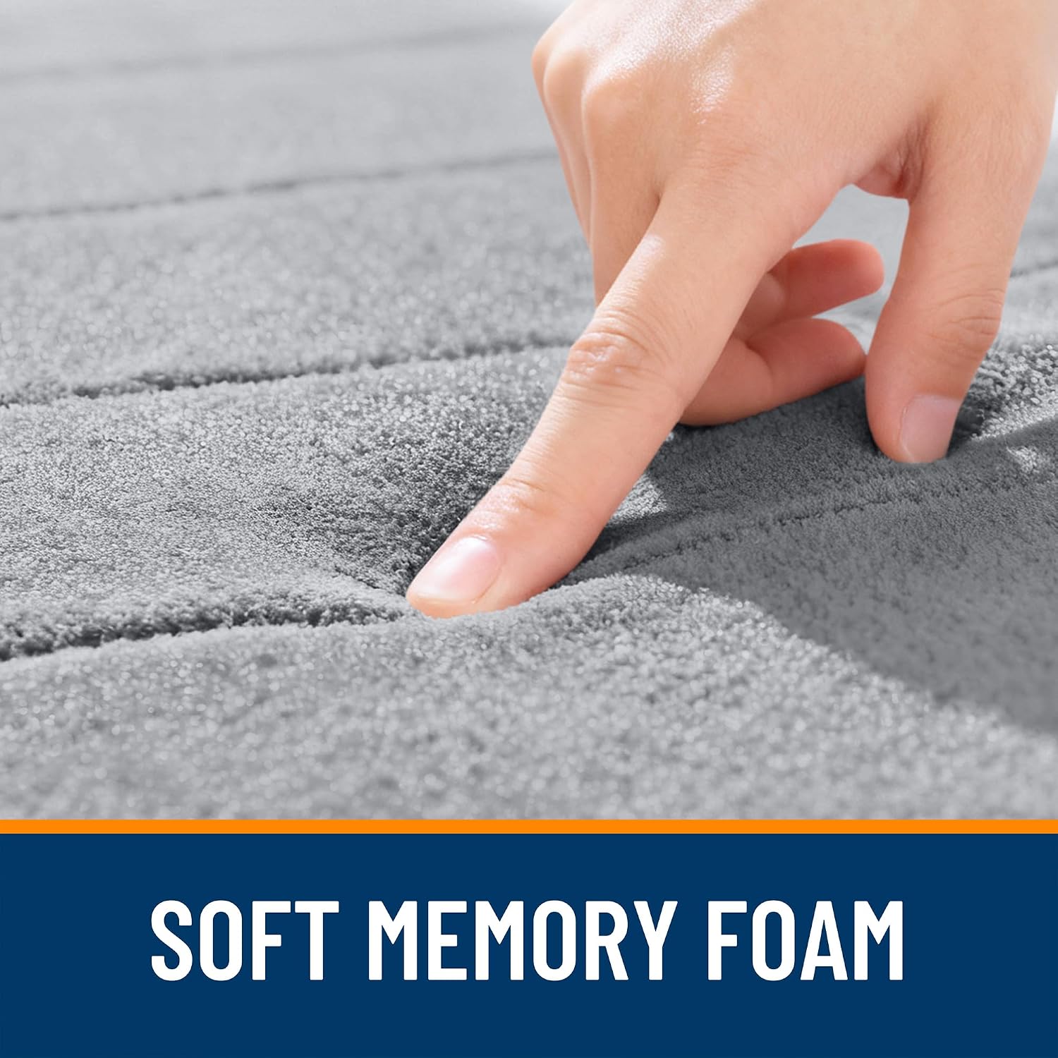 Detalle 1 de OLANLY Memory Foam Bath Mat 30x20