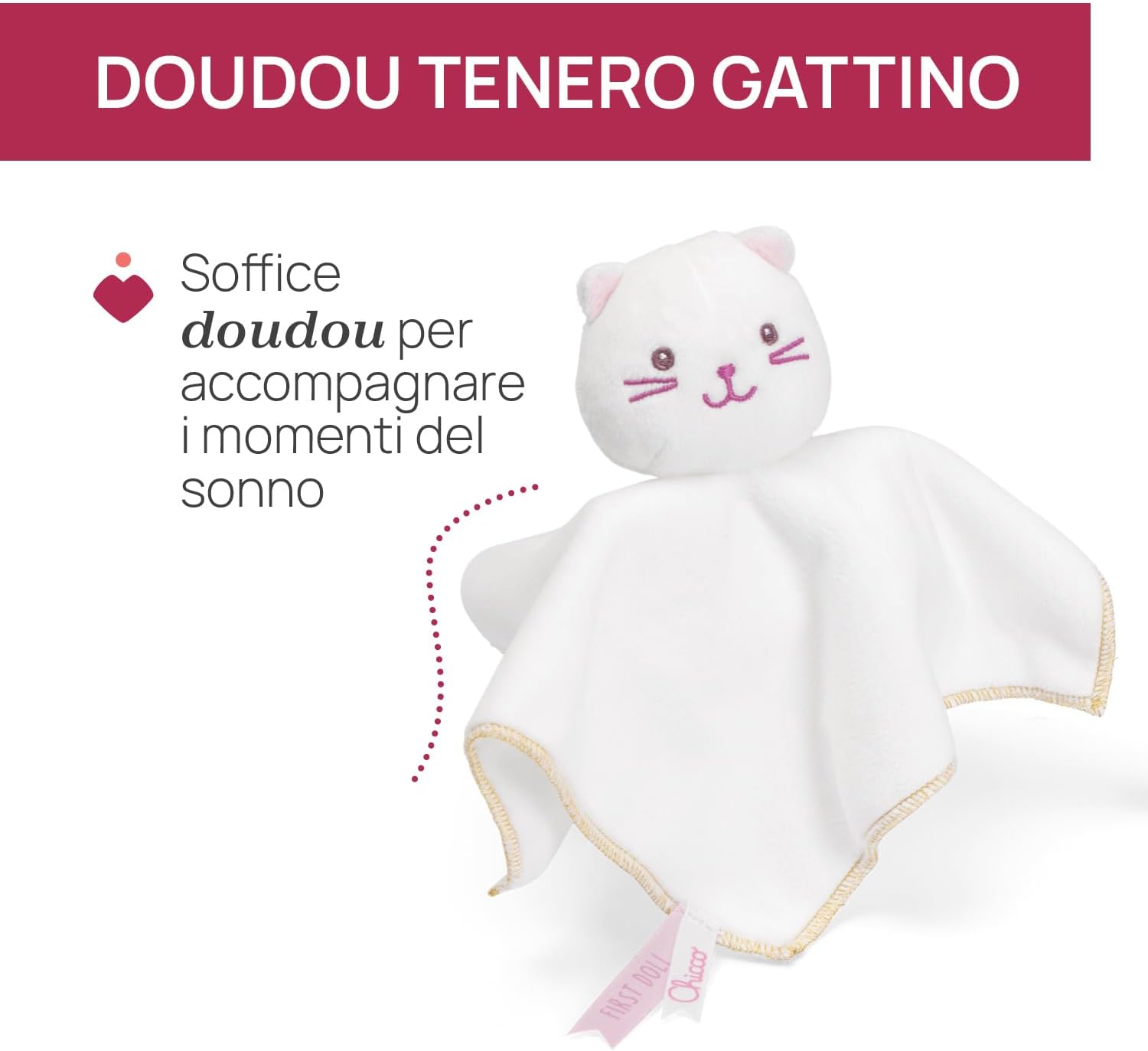 Thumbnail 5 de Chicco Set Regalo Nascita: Bambola Morbida, Doudou Gattino e Dentinale Glitterato