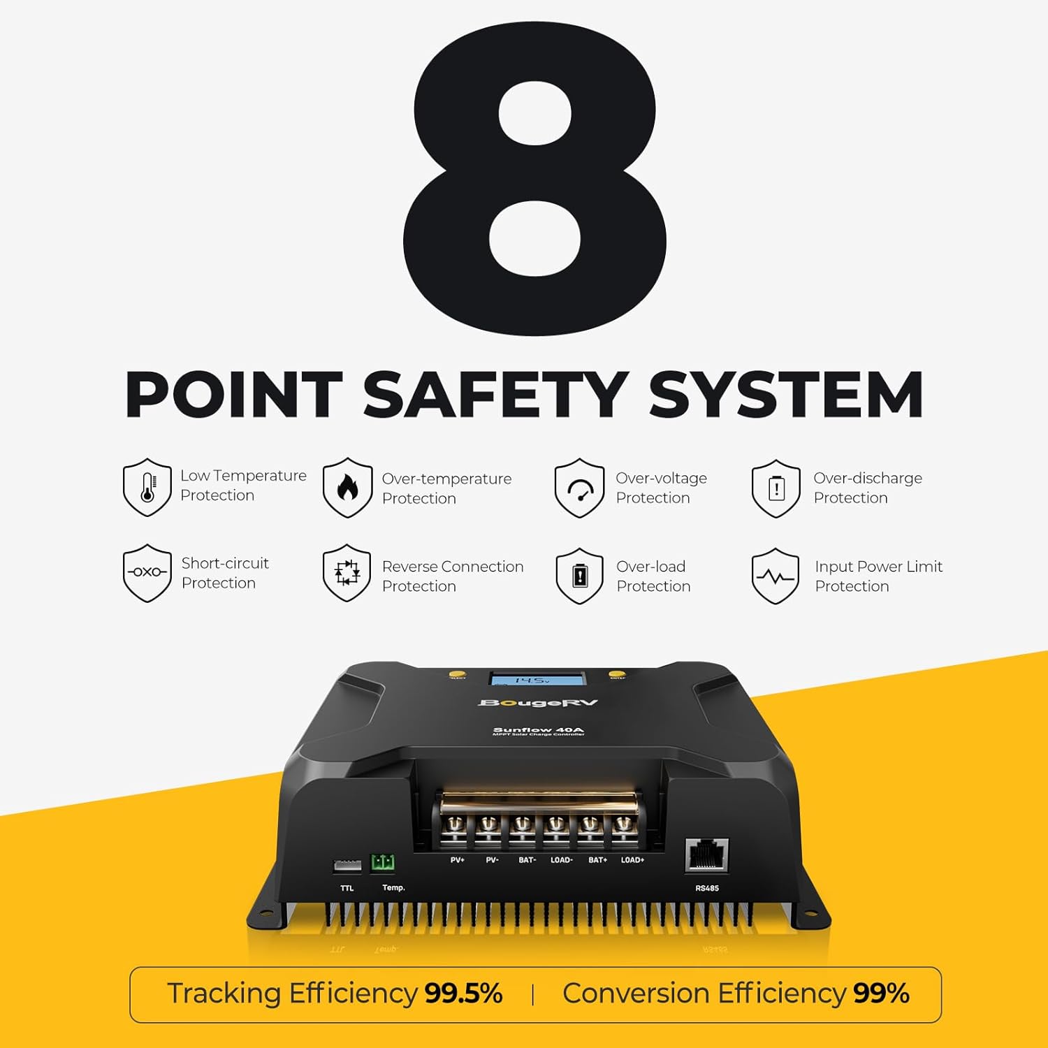 Thumbnail 6 de BougeRV Sunflow 40A MPPT Solar Charge Controller