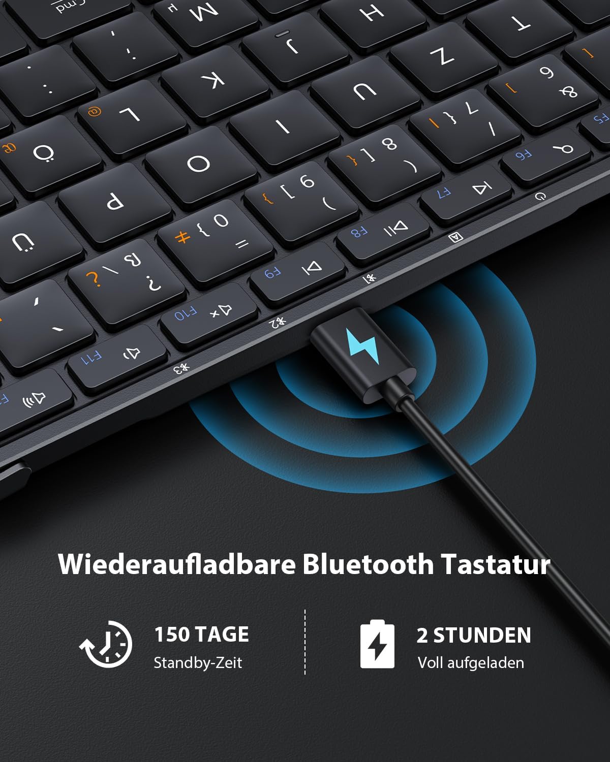 Thumbnail 5 de ProtoArc XK01 Faltbare Tastatur 210 mAh ⌨
