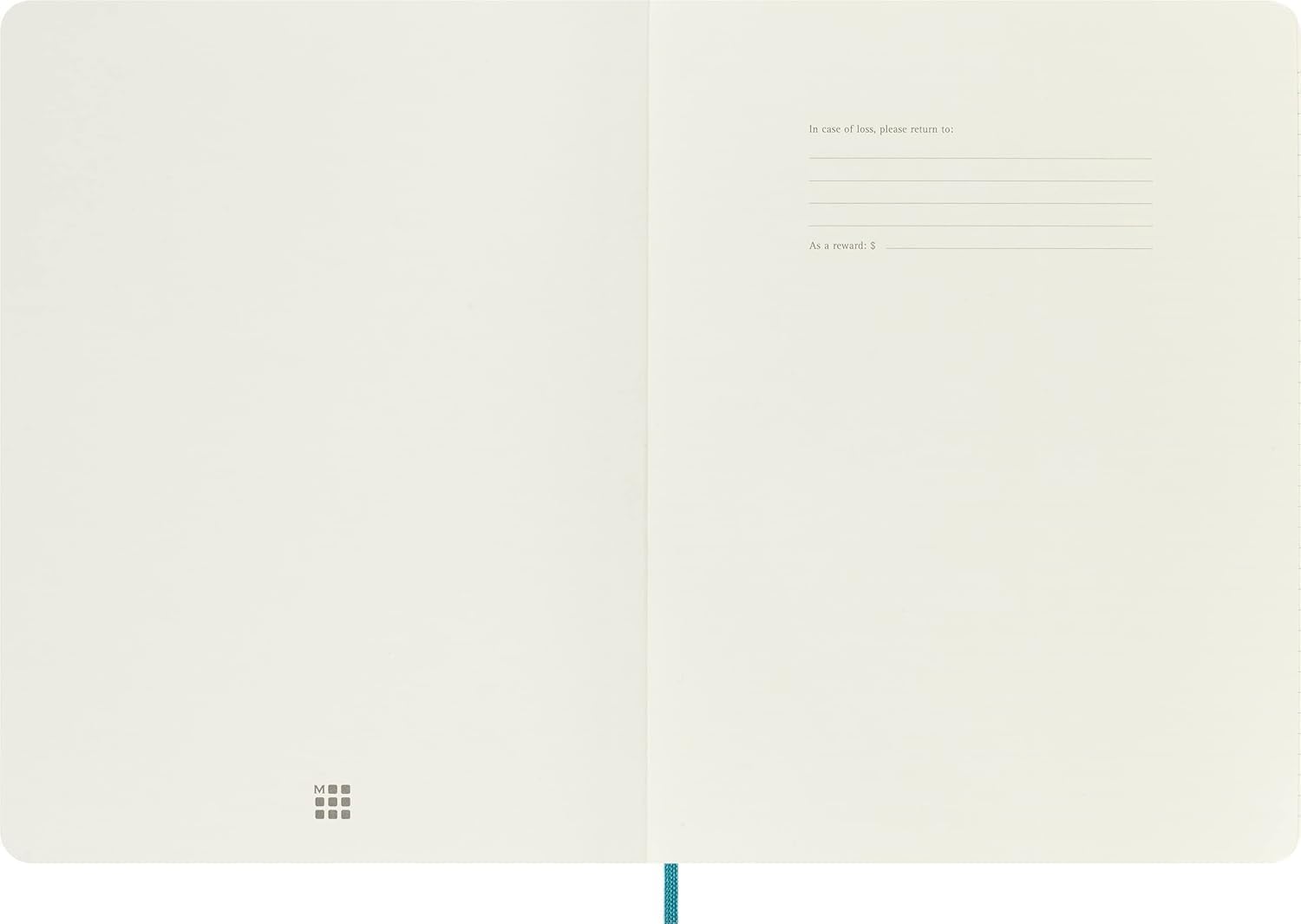 Thumbnail 4 de Moleskine Classic Ruled Notebook, Soft Cover in Reef Blue, Extra Large 19 x 25 cm