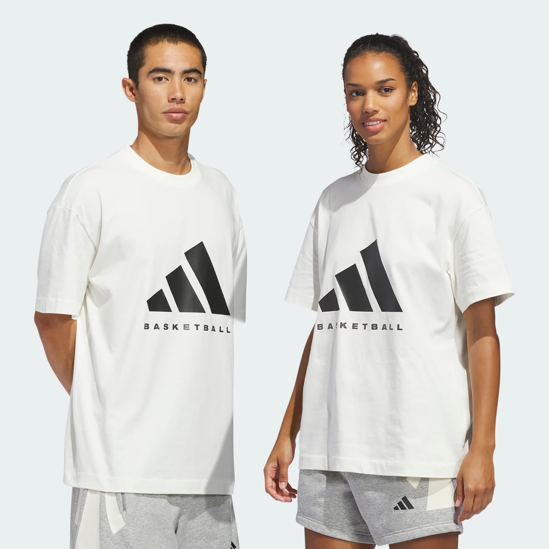 Detalle de Camiseta de baloncesto adidas Blanca