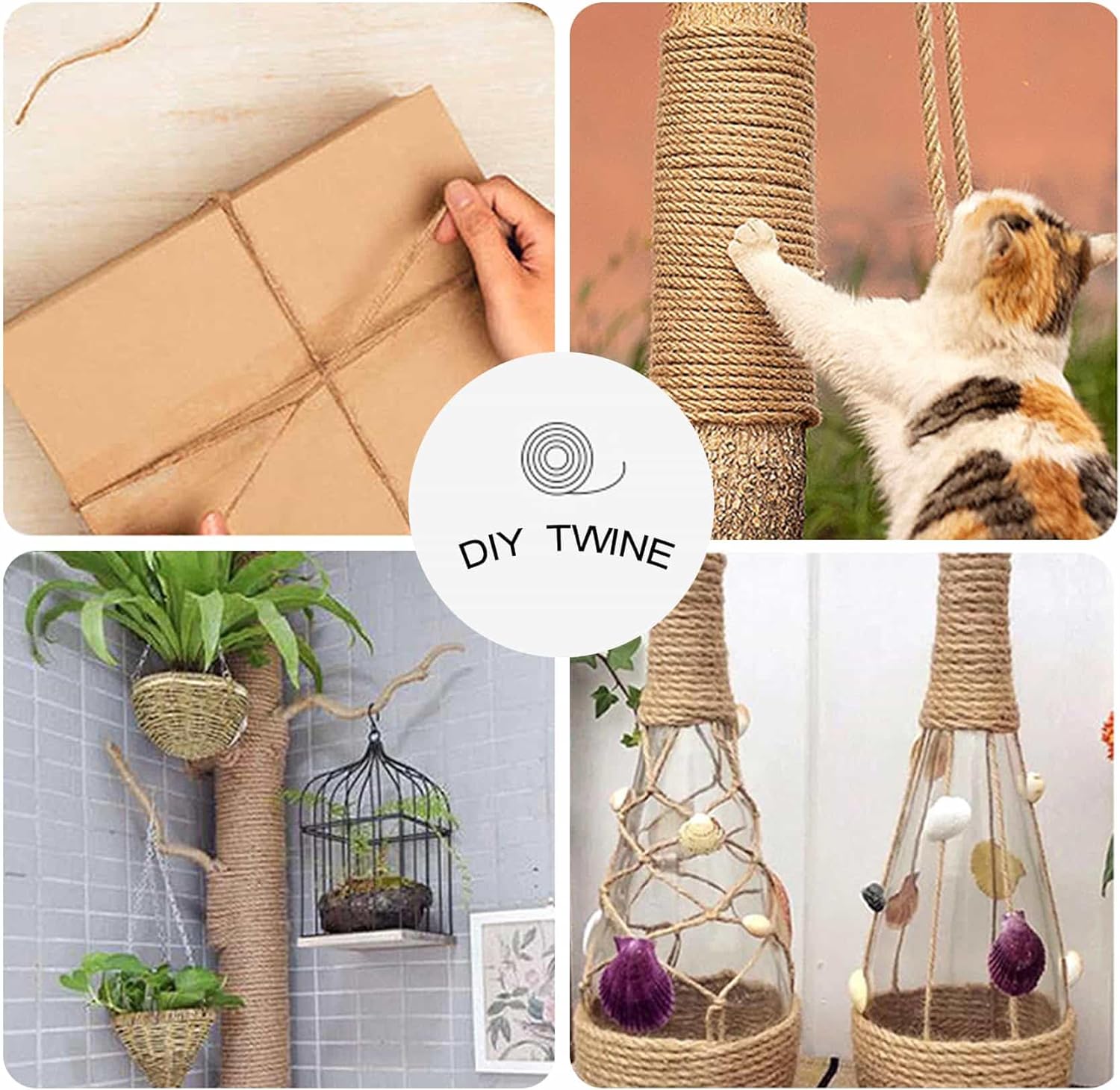 Thumbnail 6 de 6mm x 50m Sisal Cat Scratching Rope for Repairs 🐱