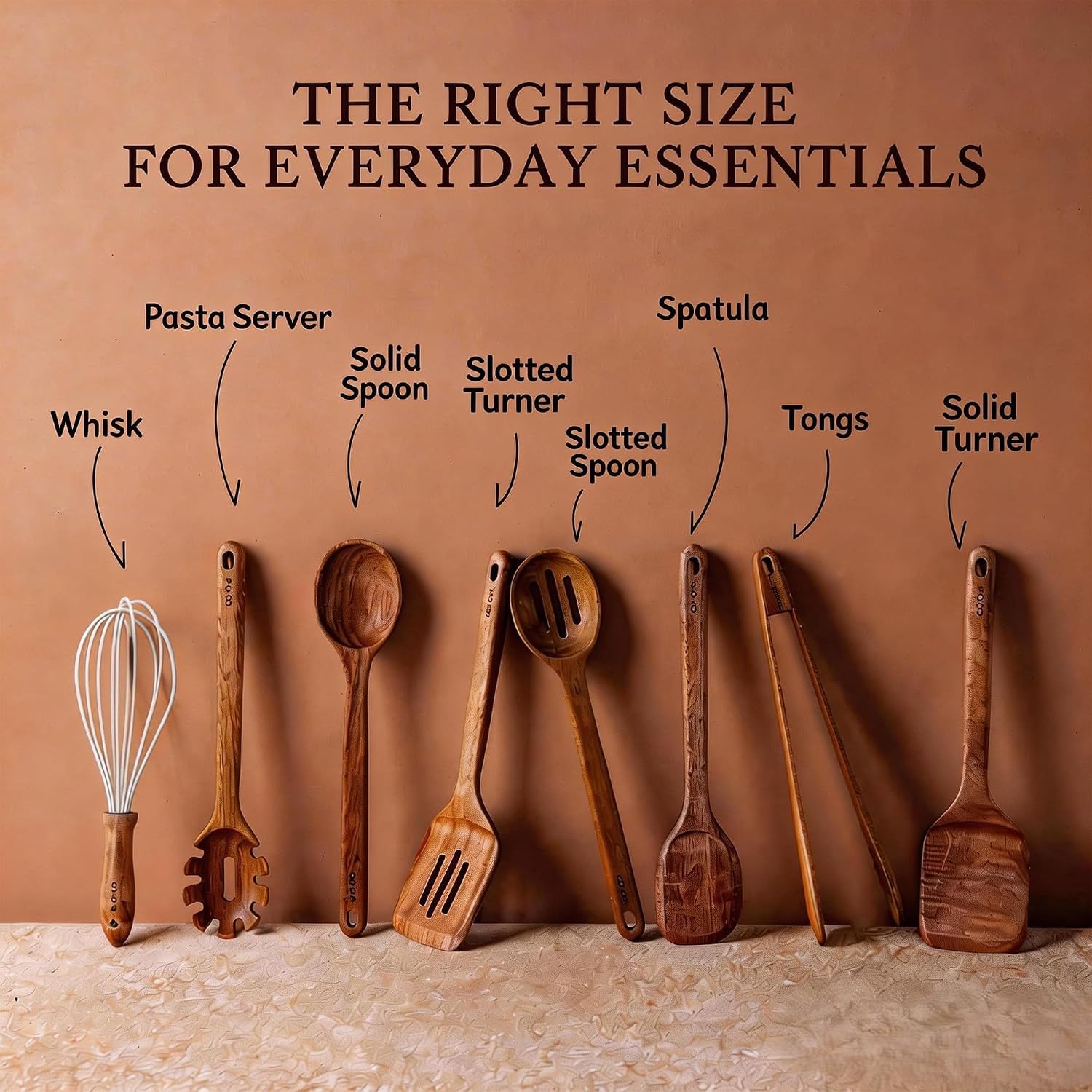 Thumbnail 6 de CAROTE Wooden Utensil Set, 8-Piece