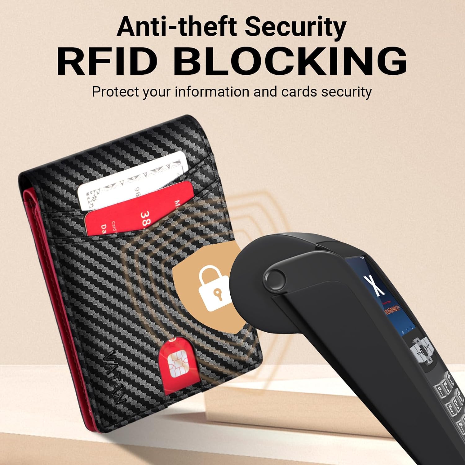 Thumbnail 4 de Vatan Wallet Slim RFID Leather 15-card bifold wallet