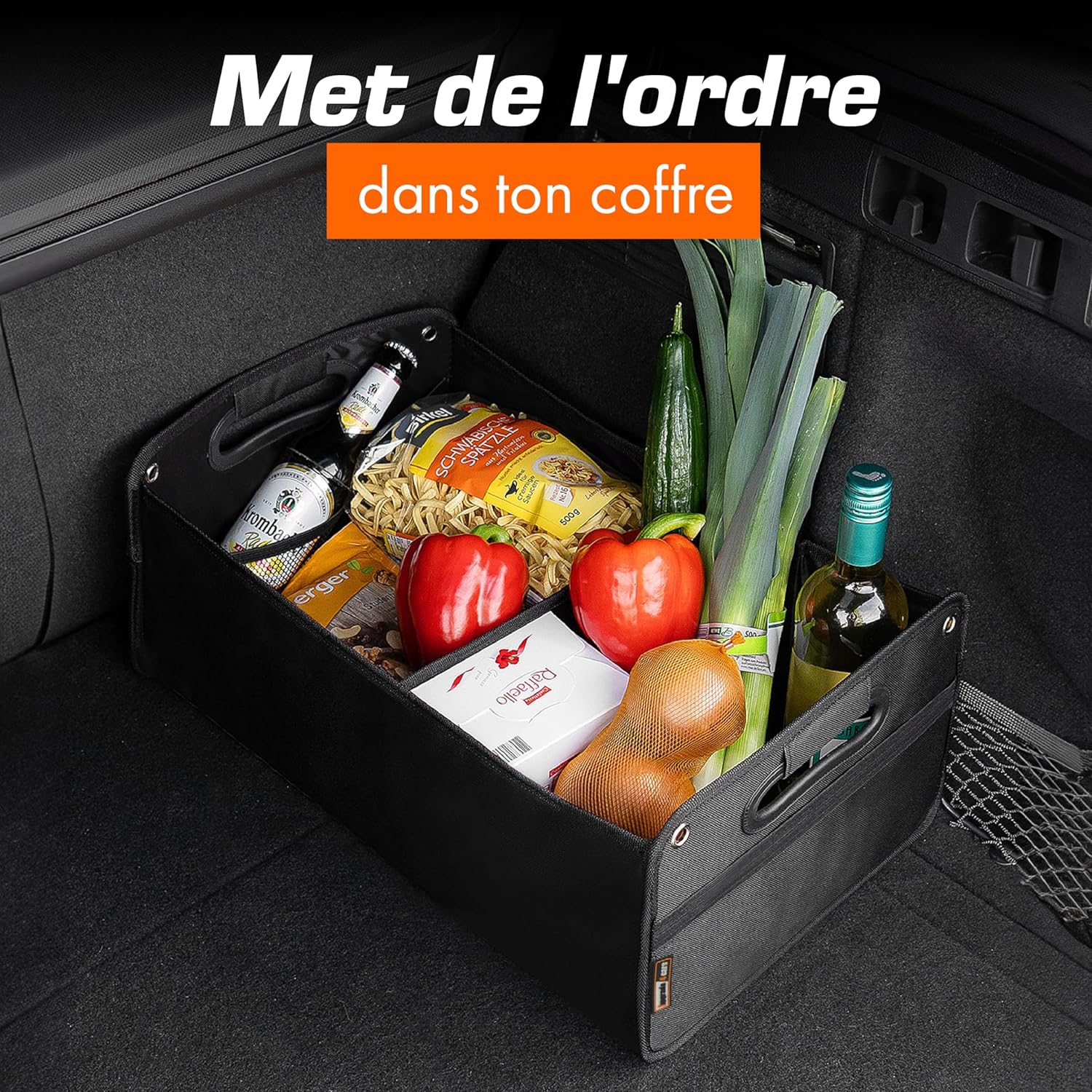 Detalle de upgrade4cars Organisateur de coffre pliable