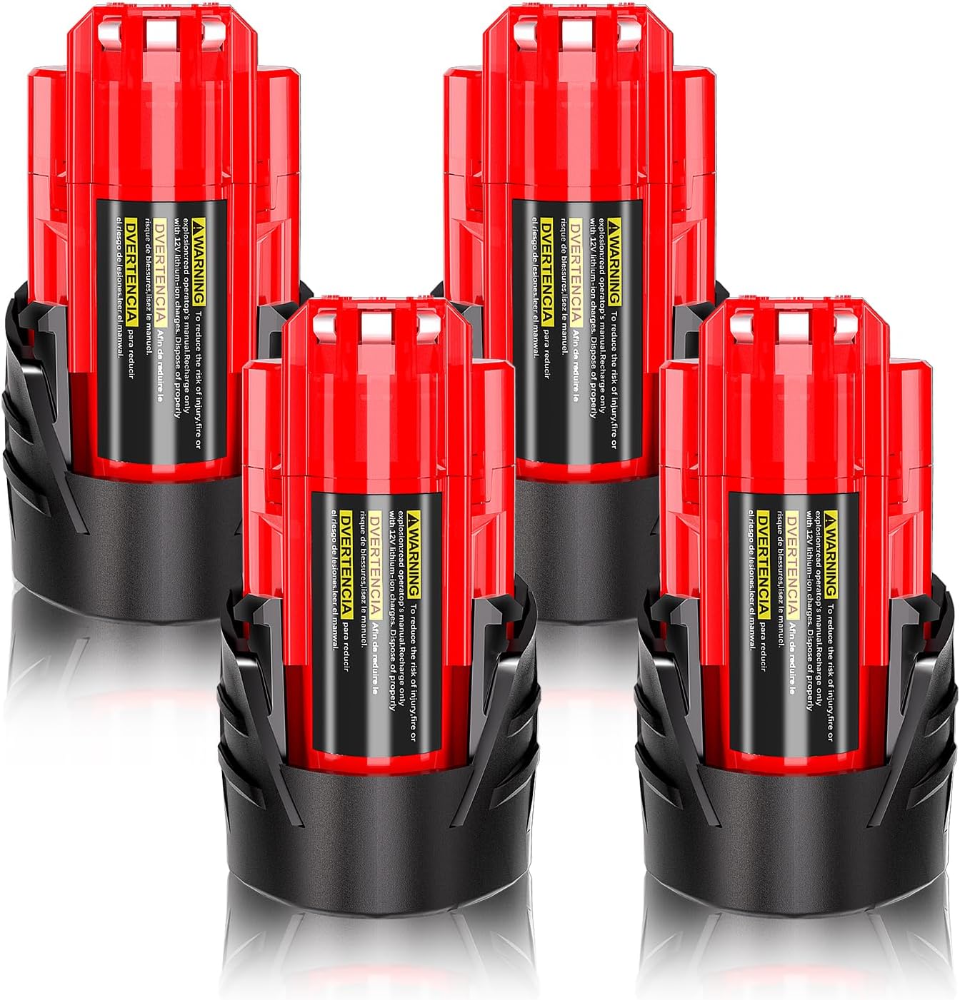 Detalle de TenHutt 48-11-2401 12V 3.0Ah Li-Ion Battery 4-Pack for M12 Tools