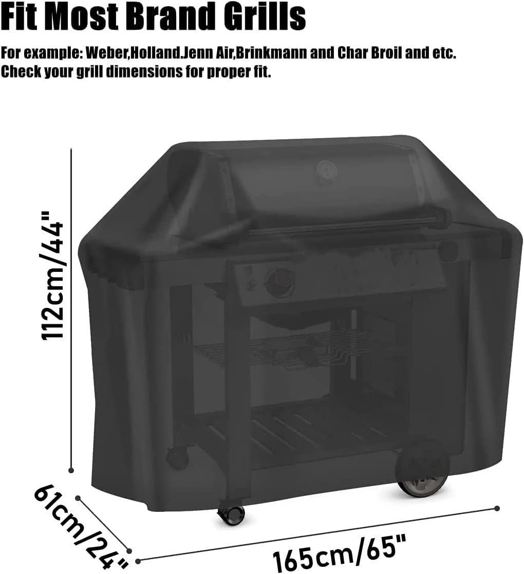 Detalle 2 de Gas Barbecue Cover 165x61x112cm for Outdoor BBQ Protection 🛡