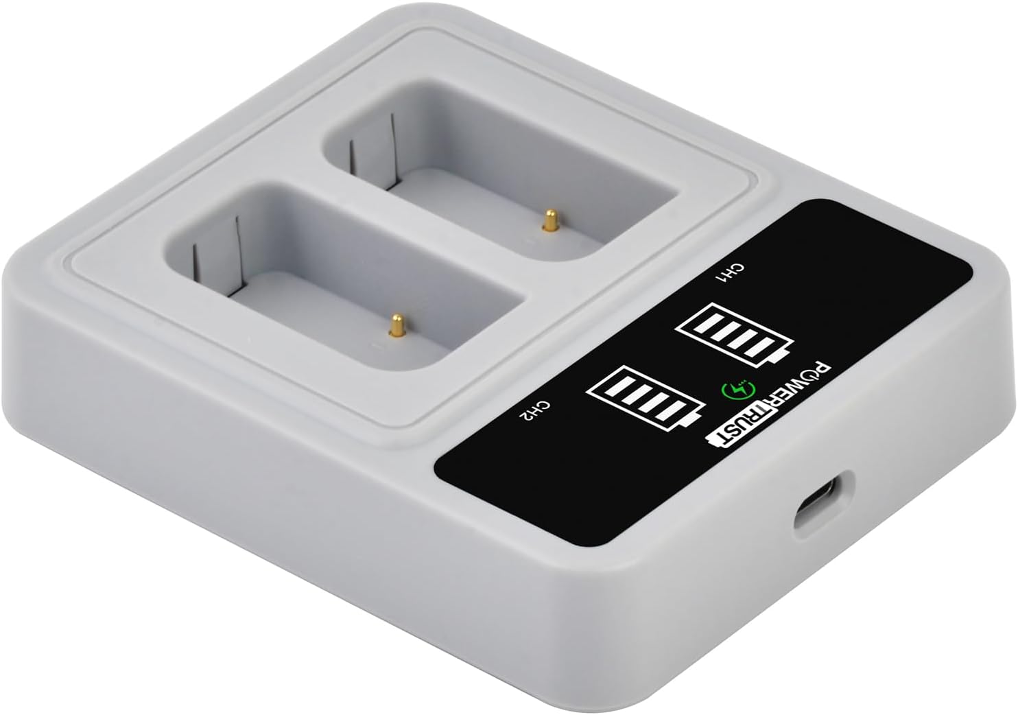 Thumbnail 4 de PowerTrust 2er-Set DMW-BLK22 Akku + PD-20-W Dual-USB-C-Ladegerät (für Panasonic Lumix S5 & GH5 Serie)