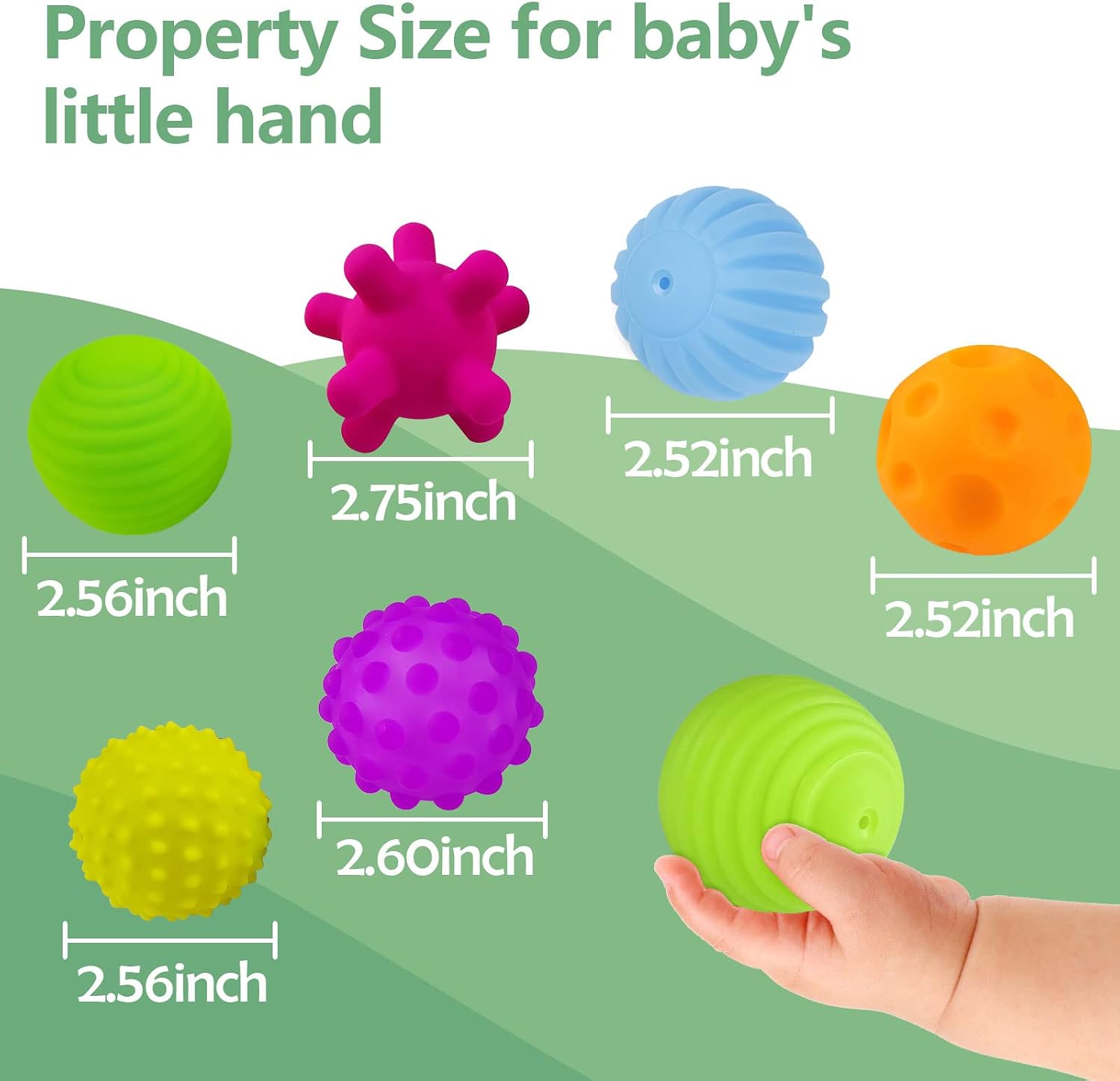 Thumbnail 6 de VintageⅢ Multi Texture Toddler Balls 6-piece set