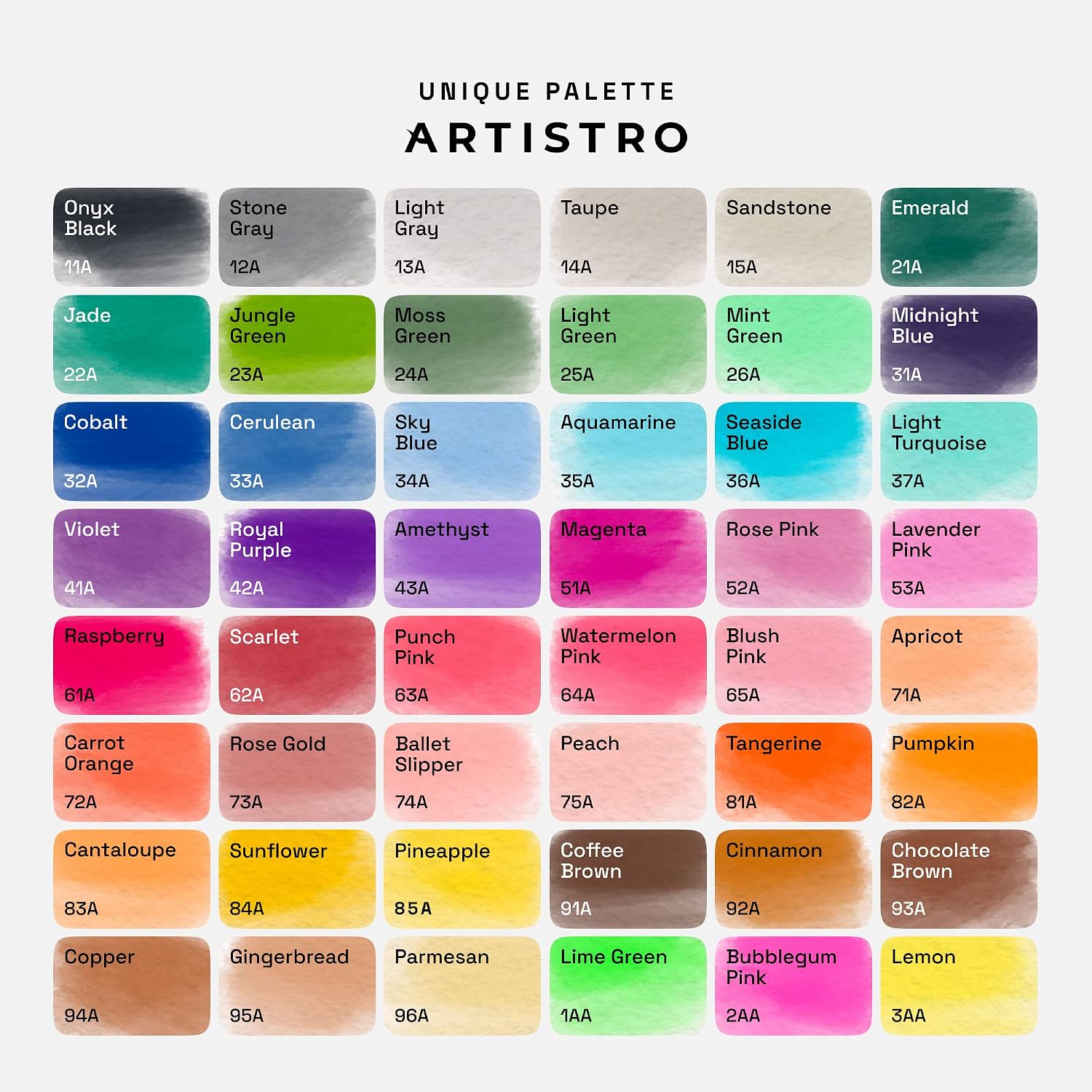 Thumbnail 1 de ARTISTRO Watercolor Markers, 48 Colors