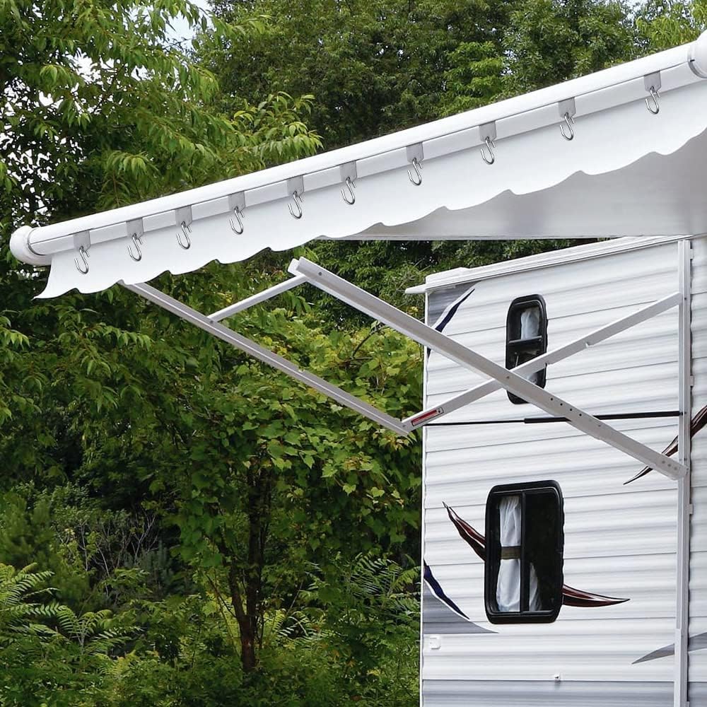 Detalle de URAQT RV Awning Hooks – 17 Pcs Rail Hangers for Caravans, Tents and Motorhomes