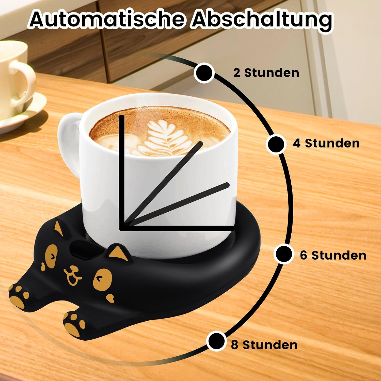 Detalle 2 de Tassenwärmer Kaffeewärmer für den Schreibtisch
