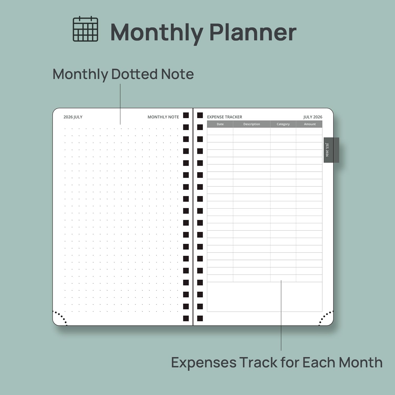 Detalle 2 de POPRUN Monthly Planner, 18-Month