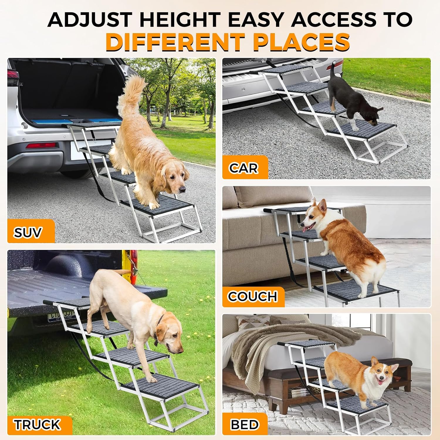 Thumbnail 6 de Snagle Paw Extra Wide Dog Ramp 51cm