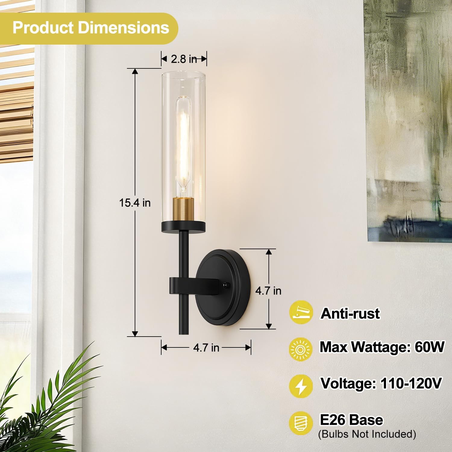 Thumbnail 6 de Wall Sconces, Set of Two