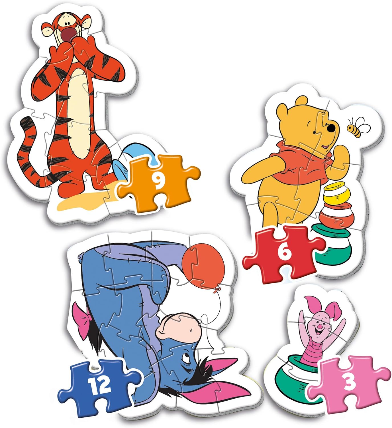 Thumbnail 1 de Clementoni 20820 Disney Mes Premiers Puzzles Winnie l’Ourson – 4 puzzles progressifs 2+
