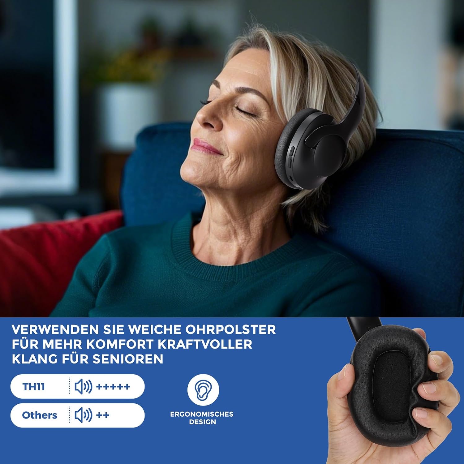 Detalle 2 de LETSACTIV Wireless Kopfhörer 196ft