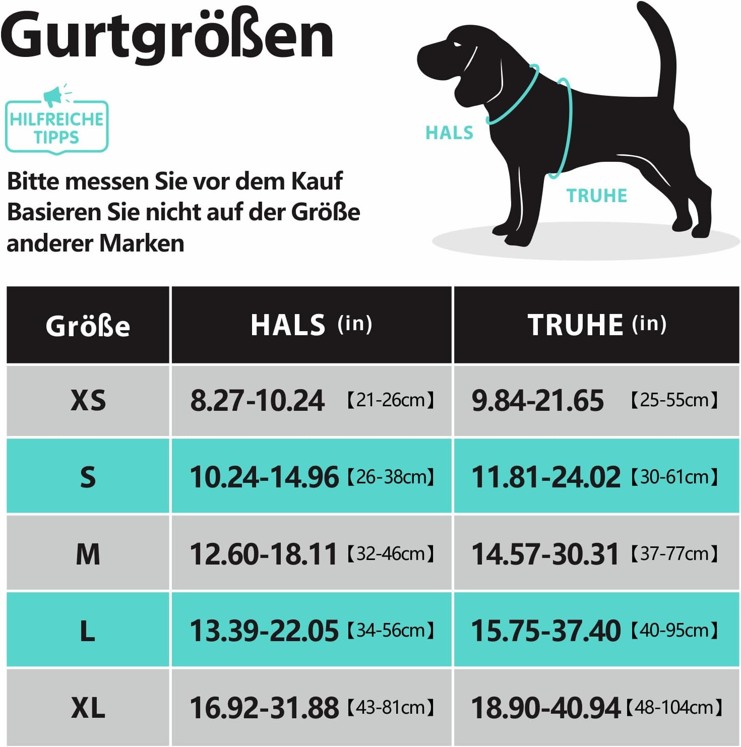 Detalle de PoyPet Kein-Zieh Hundegeschirr mit Front-Reflexion, Griff und verstellbaren Trägern (Mint Blau, S)