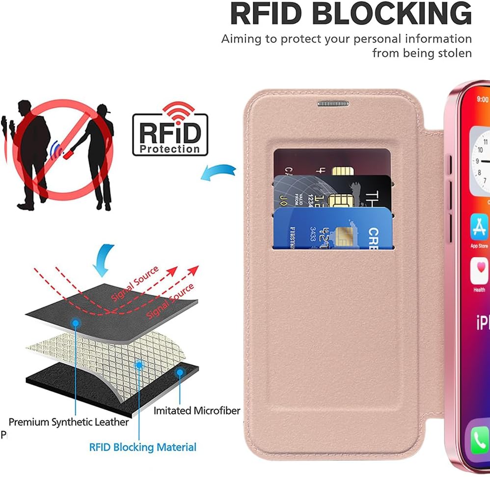 Detalle 1 de Asdsinfor Wallet Case for iPhone 16 Pro