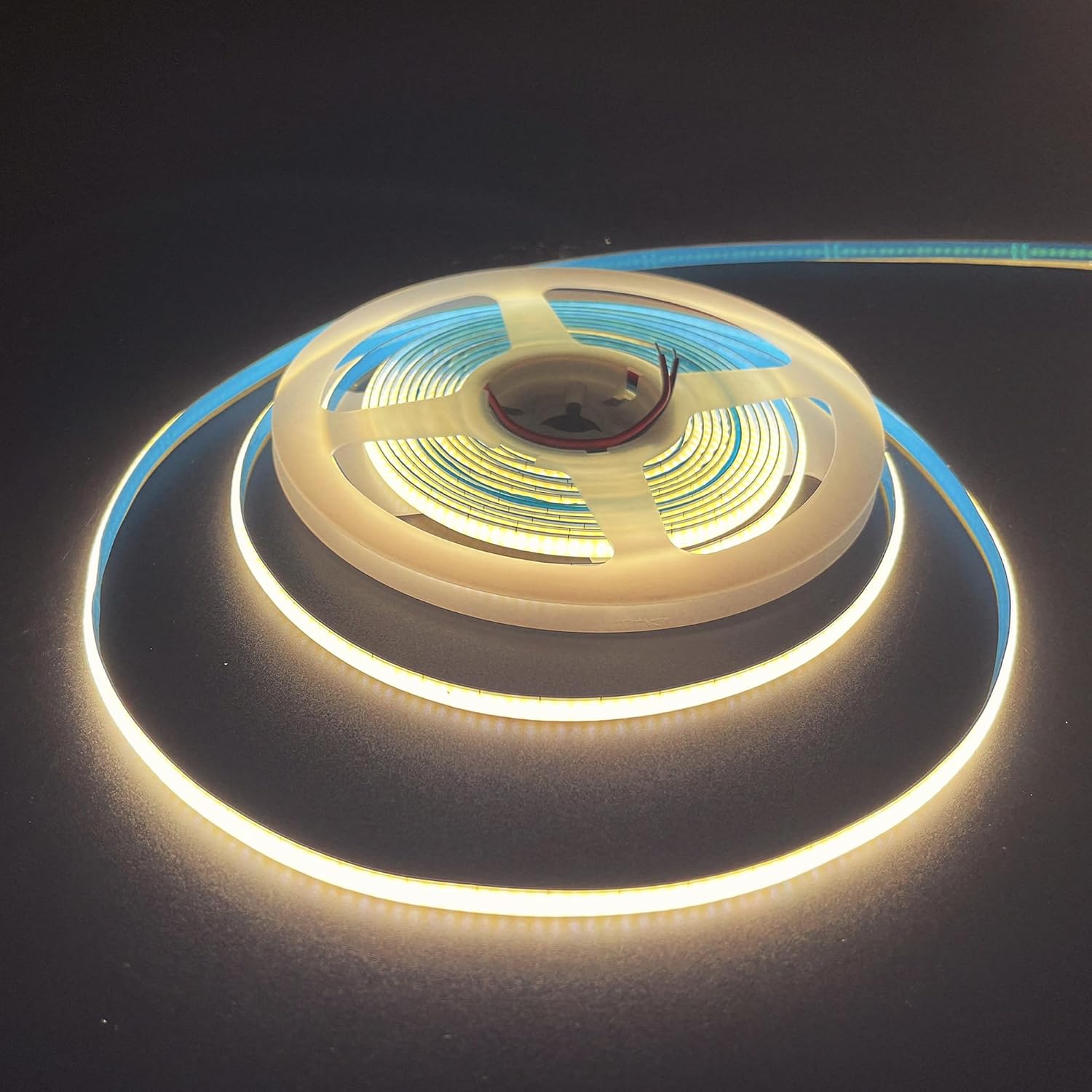 Detalle de Clearhill 5VCOB5MM-USB-5-3000K COB-ledstrip, 5 m, 3000 K, 400 leds/m, 5 mm