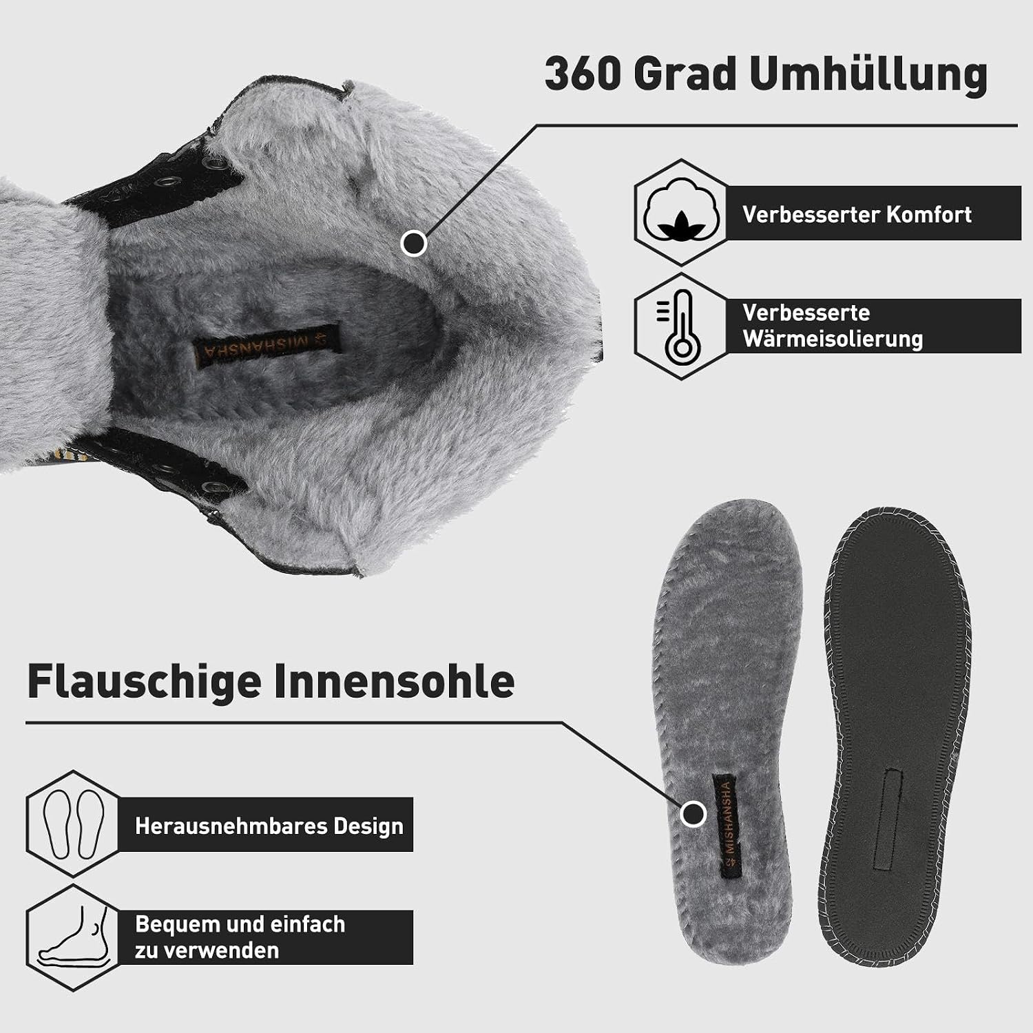 Detalle de Mishansha Winterschuhe GR.36-48