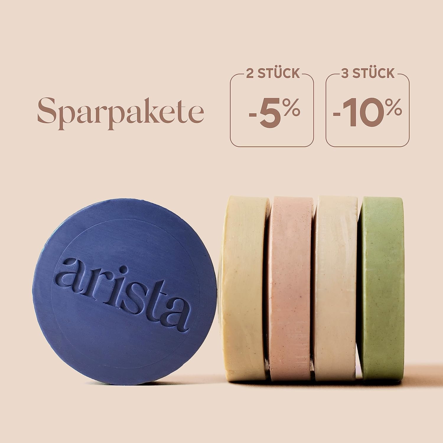 Thumbnail 5 de Arista Shampoo für lockiges Haar – ayurvedisches festes Shampoo mit Süßmandelöl, Reetha & Sheabutter (Reisegröße)