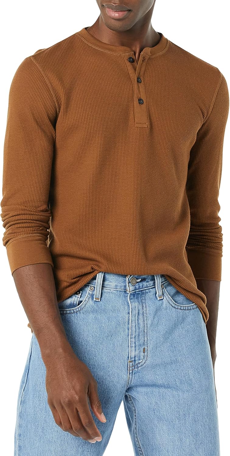 Thumbnail 6 de Amazon Essentials Felpa Slim con Collo Serafino a Nido d’Ape a Maniche Lunghe — Uomo