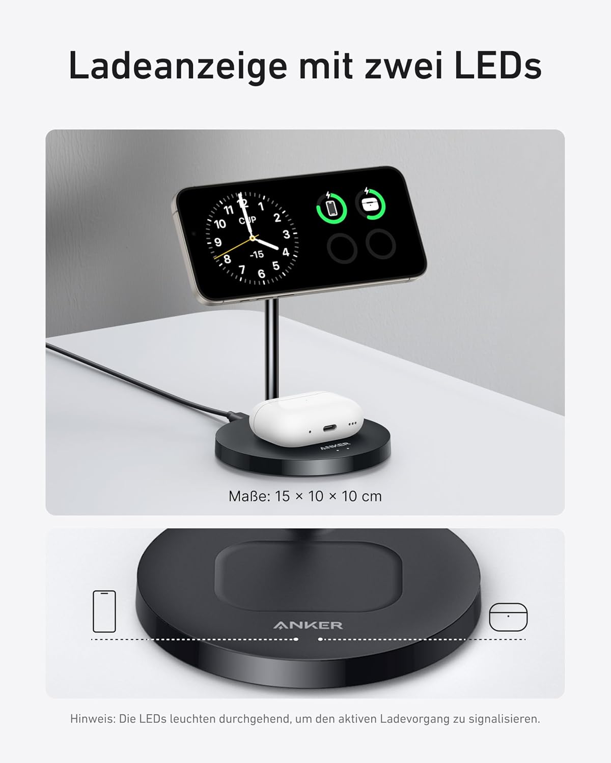 Thumbnail 4 de Anker MagGo 15W Magsafe Ladegerät 15W