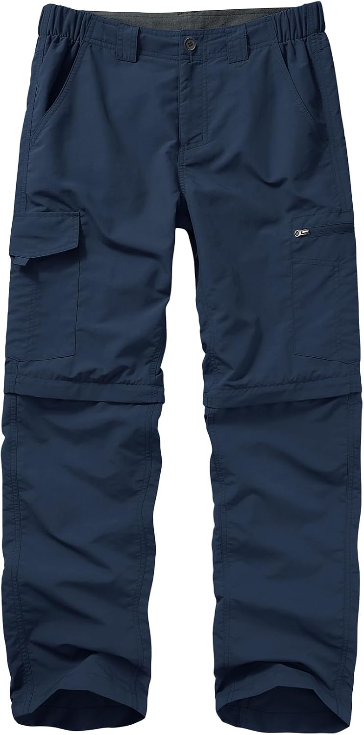 Detalle de mosingle men’s safari zip-off walking & hiking trousers – lightweight quick-dry convertible cargo pants