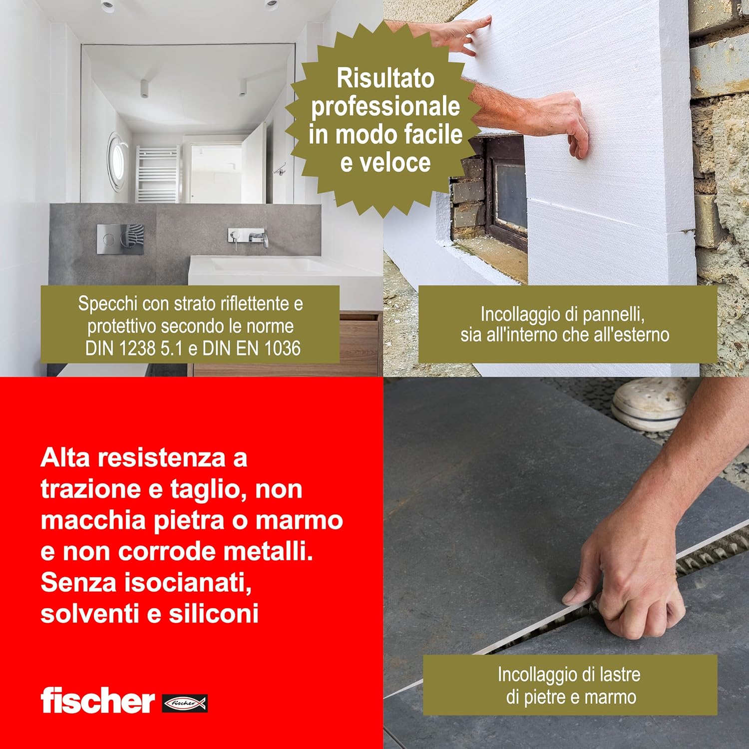 Detalle de fischer KD High Tack 290 kg/m2