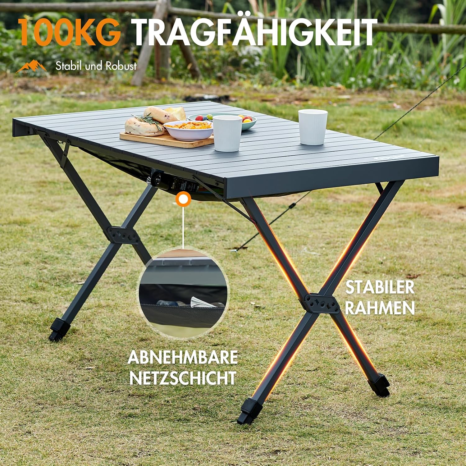 Detalle 2 de PORTAL Campingtisch 108 x 71 cm